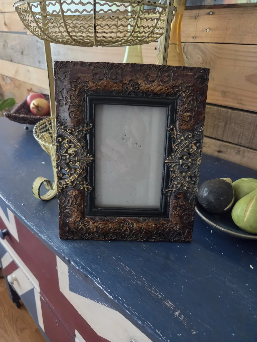 Ornate Brown and Gold Decorative Photo Frame - Classic Home Accents